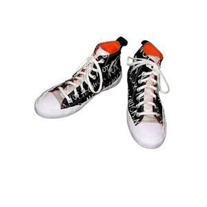 Converse Men's Black‎ Not A Chuck Graffiti Sneakers Size 5 Preowned
